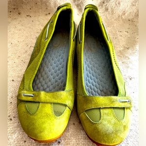 Green Suede Loafers